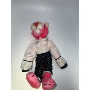 Rare 1986 Plush PINK PANTHER 15" by Handtvatt 40 United Artists "White Eyes"